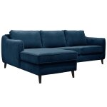 Canap d'angle convertible velours prince