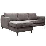 Canap d'angle convertible velours prince