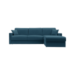 Canap d'angle convertible et rversible tissu recycl dhoussable arthur