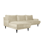 Canap d'angle tissu velours oscar