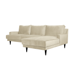Canap d'angle tissu velours oscar