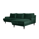Canap d'angle tissu velours oscar