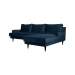 Canap d'angle tissu velours oscar