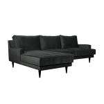 Canap d'angle tissu velours oscar