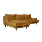 Canap d'angle tissu velours oscar