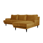 Canap d'angle tissu velours oscar