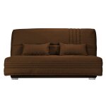 Canap clic - clac tissu matelas 17 cm genay camif