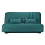 Canap clic - clac tissu matelas 17 cm genay camif