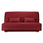 Canap clic - clac tissu matelas 17 cm genay camif