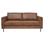 Canap microfibre aspect cuir vieilli pittsburgh camif
