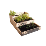 Carr� potager en bois 3 bacs et 3 niveaux, big triptik