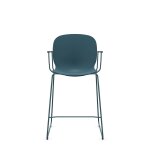 Chaise haute empilable avec accoudoirs et pieds luge acier noor 6090 profim Chaise haute empilable avec accoudoirs et pieds luge acier noor 6090 profim