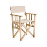 Chaise metteur en scène en bois et coton lona Chaise metteur en scène en bois et coton lona