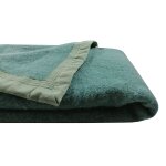 Couverture laine woolmark champagny ourson