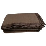 Couverture laine woolmark champagny ourson