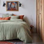 Taie gaze de coton cosy blanc des vosges