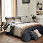 Housse de couette satin tiago noir