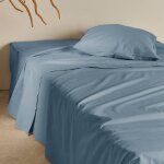 Drap plat coton lin valentine