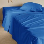 Drap plat coton lin valentine