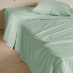 Drap plat coton lin valentine