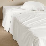 Drap plat coton lin valentine