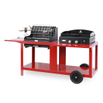 Ensemble plancha et barbecue sur chariot mendy - alde baia Ensemble plancha et barbecue sur chariot mendy - alde baia