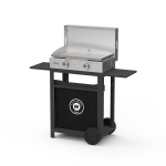 Ensemble plancha, chariot et couvercle la plancha inox gaz 260 le marquier Ensemble plancha, chariot et couvercle la plancha inox gaz 260 le marquier