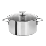 Faitout inox mutine fixe avec couvercle