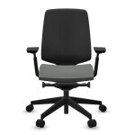 Fauteuil de bureau base noire et dossier r�sille light up 250sl