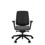 Fauteuil de bureau base noire et dossier rsille light up 250sl