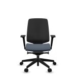 Fauteuil de bureau base noire et dossier rsille light up 250sl profim