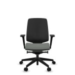 Fauteuil de bureau base noire et dossier r�sille light up 250sl