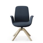 Fauteuil de bureau � dossier inclinable pieds bois ellie pro 20hw