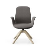 Fauteuil de bureau � dossier inclinable pieds bois ellie pro 20hw