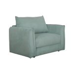 Fauteuil d�plimousse velours c�tel� onyx