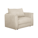 Fauteuil d�plimousse velours c�tel� onyx