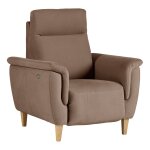 Fauteuil relax electrique tissu coton lin bergen