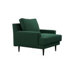 Fauteuil tissu velours oscar