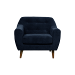 Fauteuil velours paimpol