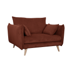 Fauteuil xxl velours c�tel� orion