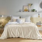 Drap housse grand bonnet 40 cm coton bio fil & sens