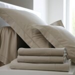 Drap housse coton blanc des vosges