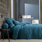 Housse de couette gaze de coton cosy blanc des vosges Housse de couette gaze de coton cosy blanc des vosges