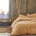 Housse de couette gaze de coton cosy blanc des vosges Housse de couette gaze de coton cosy blanc des vosges