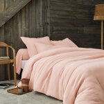 Housse de couette gaze de coton cosy blanc des vosges Housse de couette gaze de coton cosy blanc des vosges