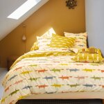 Housse de couette percale birthday fox scion living