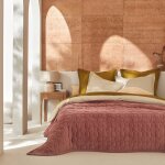 Jet de lit velours spirit blanc des vosges