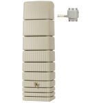 Kit rcuprateur d'eau cuve murale 650 l slim sable