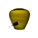 Lampe � poser cloche en verre vert fum� calypso