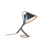 Lampe � poser silence cuir noir